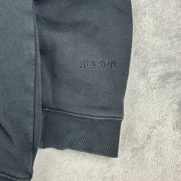 Adidas All Szn Mens M Hoodie Sweatshirt Pullover Embroidered Center Logo Faded - Picture 5 of 9